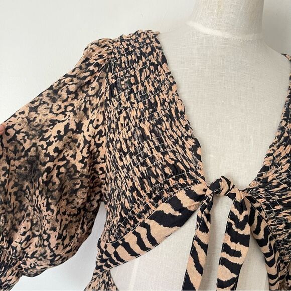 Free People String of Hearts printed Maxi dress size large NWOT - Picture 4 of 12